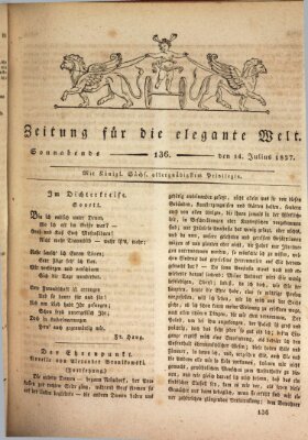 Zeitung für die elegante Welt Samstag 14. Juli 1827