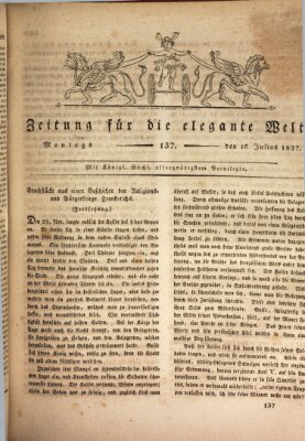 Zeitung für die elegante Welt Montag 16. Juli 1827