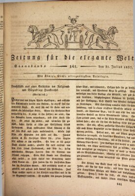 Zeitung für die elegante Welt Samstag 21. Juli 1827