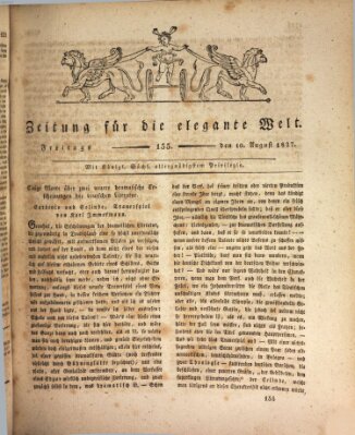 Zeitung für die elegante Welt Freitag 10. August 1827