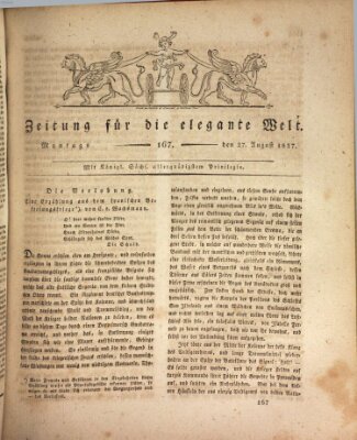 Zeitung für die elegante Welt Montag 27. August 1827