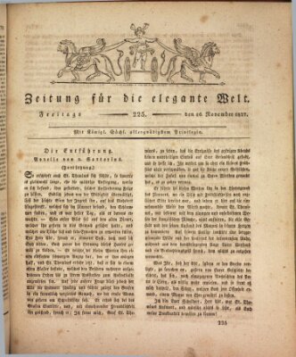 Zeitung für die elegante Welt Freitag 16. November 1827