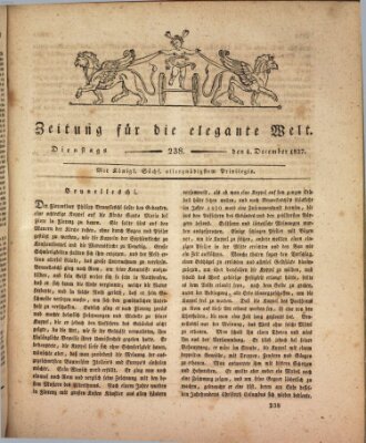 Zeitung für die elegante Welt Dienstag 4. Dezember 1827