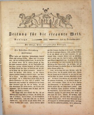 Zeitung für die elegante Welt Montag 31. Dezember 1827