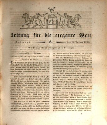 Zeitung für die elegante Welt Freitag 11. Januar 1828