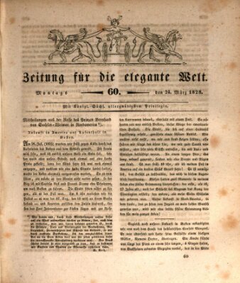 Zeitung für die elegante Welt Montag 24. März 1828