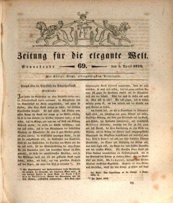 Zeitung für die elegante Welt Samstag 5. April 1828