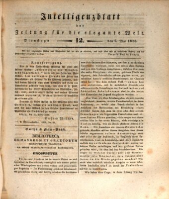 Zeitung für die elegante Welt Dienstag 6. Mai 1828
