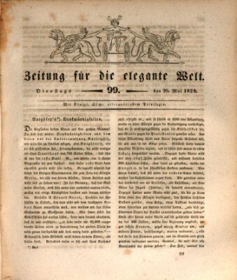 Zeitung für die elegante Welt Dienstag 20. Mai 1828