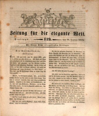 Zeitung für die elegante Welt Freitag 20. Juni 1828