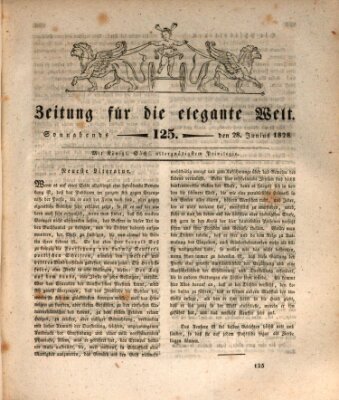 Zeitung für die elegante Welt Samstag 28. Juni 1828