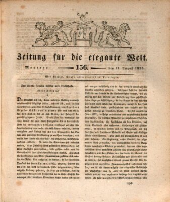 Zeitung für die elegante Welt Montag 11. August 1828