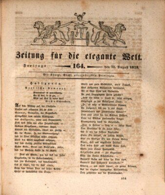 Zeitung für die elegante Welt Freitag 22. August 1828