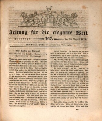 Zeitung für die elegante Welt Dienstag 26. August 1828