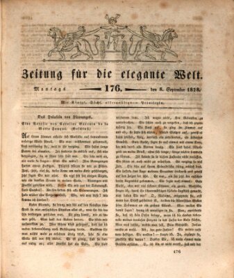 Zeitung für die elegante Welt Montag 8. September 1828