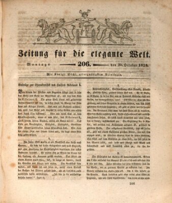 Zeitung für die elegante Welt Montag 20. Oktober 1828