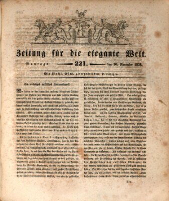 Zeitung für die elegante Welt Montag 10. November 1828