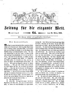 Zeitung für die elegante Welt Montag 30. März 1829