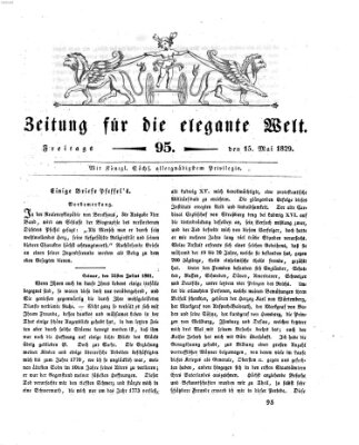 Zeitung für die elegante Welt Freitag 15. Mai 1829