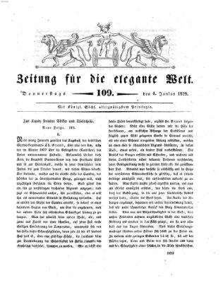 Zeitung für die elegante Welt Donnerstag 4. Juni 1829