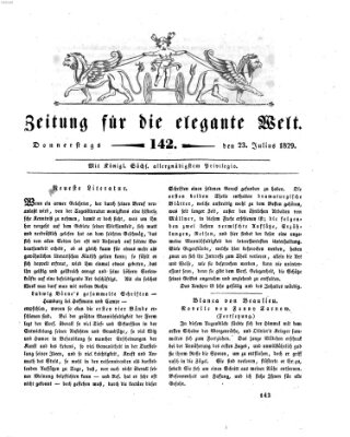 Zeitung für die elegante Welt Donnerstag 23. Juli 1829