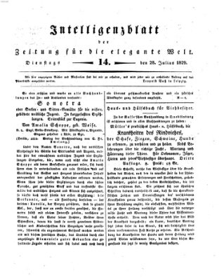 Zeitung für die elegante Welt Dienstag 28. Juli 1829