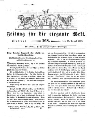 Zeitung für die elegante Welt Freitag 28. August 1829