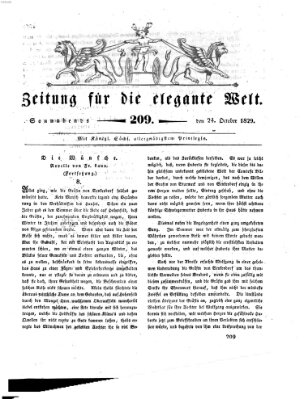 Zeitung für die elegante Welt Samstag 24. Oktober 1829