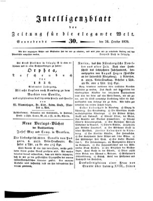 Zeitung für die elegante Welt Samstag 24. Oktober 1829