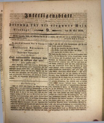 Zeitung für die elegante Welt Dienstag 18. Mai 1830