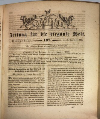 Zeitung für die elegante Welt Donnerstag 3. Juni 1830