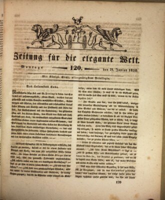 Zeitung für die elegante Welt Montag 21. Juni 1830