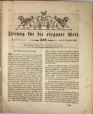 Zeitung für die elegante Welt Freitag 17. Dezember 1830