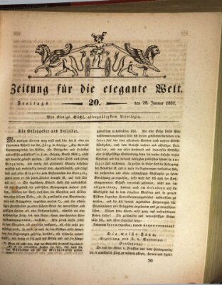 Zeitung für die elegante Welt Freitag 28. Januar 1831