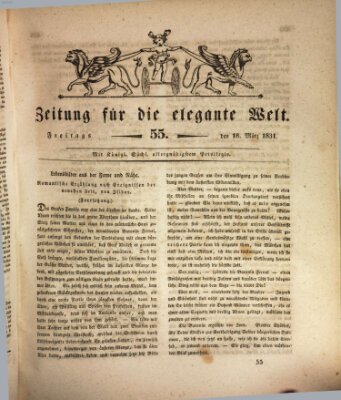 Zeitung für die elegante Welt Freitag 18. März 1831