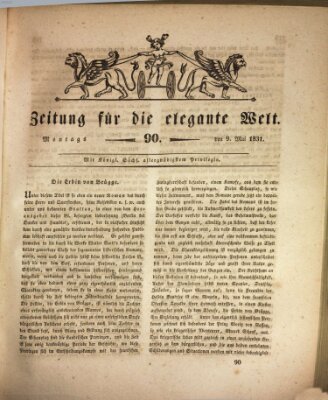 Zeitung für die elegante Welt Montag 9. Mai 1831