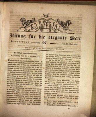 Zeitung für die elegante Welt Donnerstag 19. Mai 1831