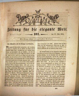 Zeitung für die elegante Welt Freitag 27. Mai 1831