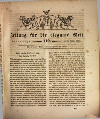 Zeitung für die elegante Welt Donnerstag 9. Juni 1831