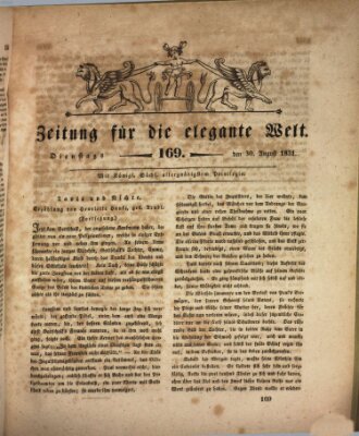 Zeitung für die elegante Welt Dienstag 30. August 1831