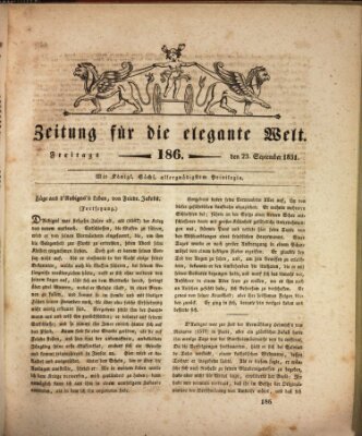 Zeitung für die elegante Welt Freitag 23. September 1831