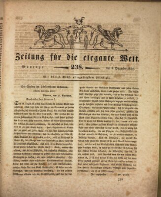 Zeitung für die elegante Welt Montag 5. Dezember 1831