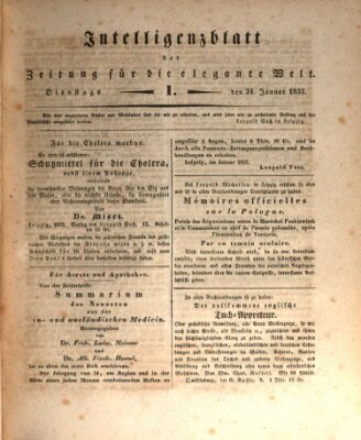 Zeitung für die elegante Welt Montag 24. Januar 1831