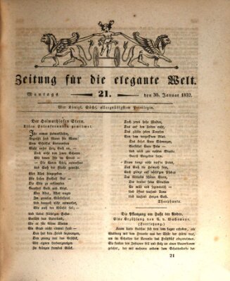 Zeitung für die elegante Welt Montag 30. Januar 1832