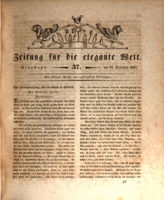 Zeitung für die elegante Welt Dienstag 21. Februar 1832