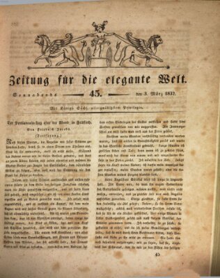 Zeitung für die elegante Welt Samstag 3. März 1832