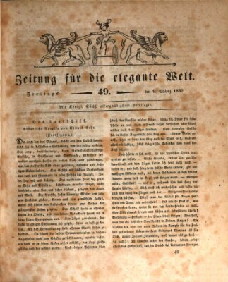 Zeitung für die elegante Welt Freitag 9. März 1832