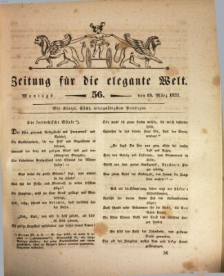 Zeitung für die elegante Welt Montag 19. März 1832