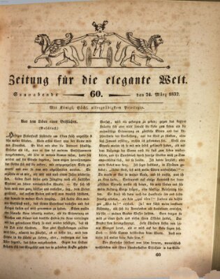 Zeitung für die elegante Welt Samstag 24. März 1832