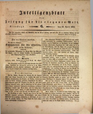 Zeitung für die elegante Welt Dienstag 10. April 1832